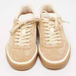 Loro Piana Beige Suede Tennis Walk Sneakers Size 40