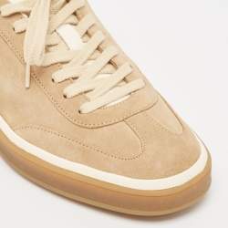 Loro Piana Beige Suede Tennis Walk Sneakers Size 40