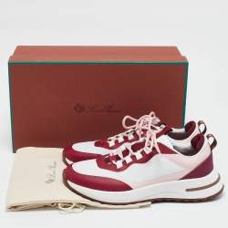 Loro Piana Multicolor Knit Fabric Week End Walk Sneakers Size 38