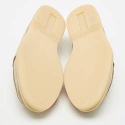 Pre Owned Loro Piana Beige Suede Summer Charms Walk Slip On Loafers Size 38