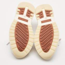 Loro Piana Pink Knit Fabric 360 LP Flexy Walk Sneakers Size 37