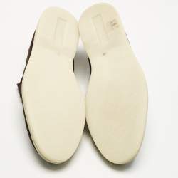 Pre Owned Loro Piana Brown Suede Summer Charms Walk Loafers Size 39