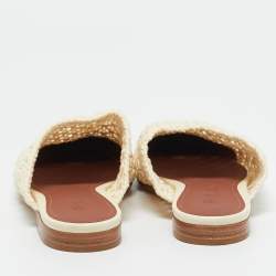 مملوكة مسبقًا Loro Piana Size 35.5 Cream Crochet Mules