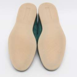 مملوكة مسبقًا حذاء لوفرز لورو بيانا سويدي أخضر صيفي ووك شارمز مقاس 36