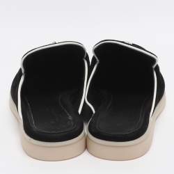 Pre Owned Loro Piana Summer Charms Walk Size 37 Black Suede Sandals