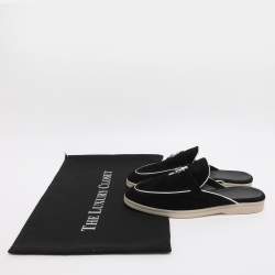 Pre Owned Loro Piana Summer Charms Walk Size 37 Black Suede Sandals