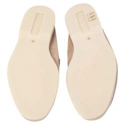 Pre Owned Loro Piana Beige Suede Summer Charms Walk Loafers Size 39