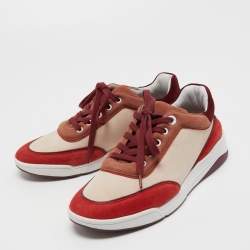 Pre Owned Loro Piana Multicolored Suede Play Low Top Sneakers  Size 37