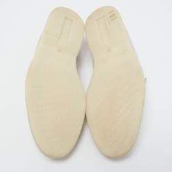 Pre Owned Loro Piana Grey Suede Summer Charms Loafers Size 38