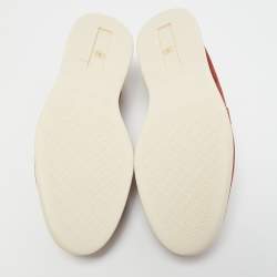 Pre Owned Loro Piana Burgundy Suede Summer Charms Loafers Size 36