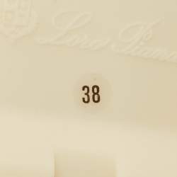 Pre Owned Loro Piana Teal Suede Summer Charms Walk Loafers Size 38