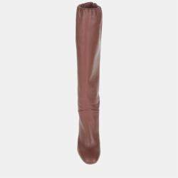 Loro Piana Leather Knee Length Boots 40