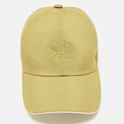 Pre Owned Loro Piano Green Microfibre Storm System Baseball Cap M