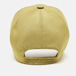 Pre Owned Loro Piano Green Microfibre Storm System Baseball Cap M