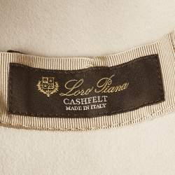 Pre Owned Loro Piano Light Grey Cashmere Blend Hat M