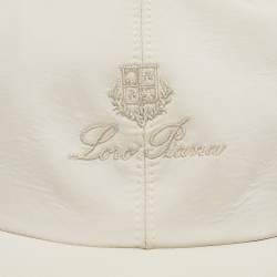 Pre Owned Loro Piana Beige Logo Embroidered Polyester Baseball Cap M