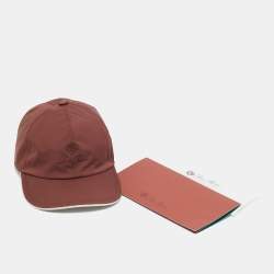 مملوكة مسبقًا Loro Piana Logo Embroidered Polyester Strom System Baseball Cap S