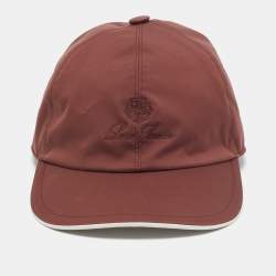 مملوكة مسبقًا Loro Piana Logo Embroidered Polyester Strom System Baseball Cap S