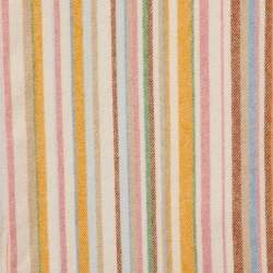 Pre Owned Loro Piana Pink Multicolor Striped Cashmere Scarf