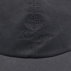 Pre Owned Loro Piana Blue Logo Embroidered Polyester Strom System Baseball Cap S
