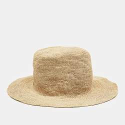 Loro Piana Beige Straw Airi Hat M