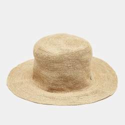 Loro Piana Beige Straw Airi Hat M