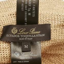 Loro Piana Beige Straw Airi Hat M