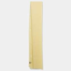 Pre Owned Loro Piana Yellow Linen &Baby Cashmere Scarf