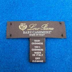 Pre Owned Loro Piana Blue Cashmere Muffler