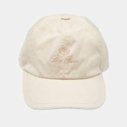 مملوكة مسبقًا Loro Piana Pink Logo Embroidered Synthetic Baseball Cap S
