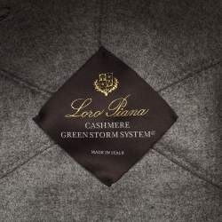 Pre Owned Loro Piana Brown Cashmere Green Storm System Baseball Cap S