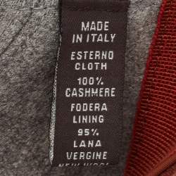 Pre Owned Loro Piana Brown Cashmere Green Storm System Baseball Cap S