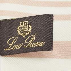 Loro Piana White Printed Silk Bandeau 