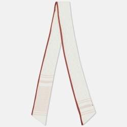 Loro Piana White Printed Silk Bandeau 