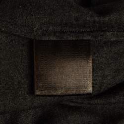 Pre Owned Loro Piana Grey Stretch Knit Turtle Neck Jumper S