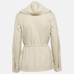 Pre Owned Loro Piana Beige Technical Nylon Windmate Traveller Jacket S