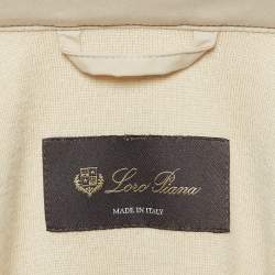Pre Owned Loro Piana Beige Technical Nylon Windmate Traveller Jacket S
