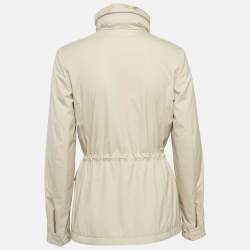 Pre Owned Loro Piana Beige Technical Nylon Windmate Traveller Jacket S