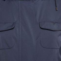Loro Piana Blue Technical Nylon Windmate Traveller Jacket S