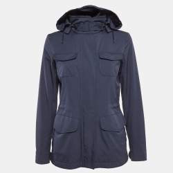 Loro Piana Blue Technical Nylon Windmate Traveller Jacket S