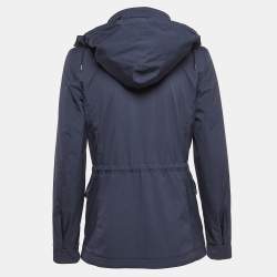 Loro Piana Blue Technical Nylon Windmate Traveller Jacket S