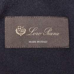 Loro Piana Blue Technical Nylon Windmate Traveller Jacket S