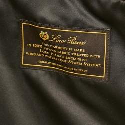 Pre Owned Loro Piana Brown Viscuna Wool Detachable Mink Fur Collar Coat XXXL