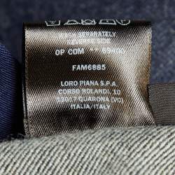 Pre Owned Loro Piana Dark Blue Wool and Cotton Denim Jeans M Waist 27"