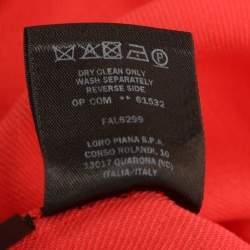 Pre Owned Loro Piana Coral Pink Cotton Kaftan Dress L