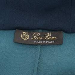 Loro Piana Blue Silk Hoodie XL