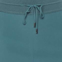 Pre Owned Loro Piana Blue Silk Palazzo Pants S