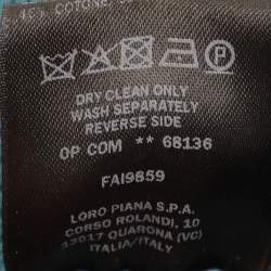 Pre Owned Loro Piana Blue Silk Palazzo Pants S