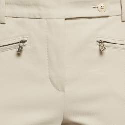 Pre Owned Loro Piana Beige Stretch Cotton Trousers M