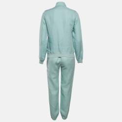 Loro Piana Green Linen Bomber Jacket and Joggers Set XS/S